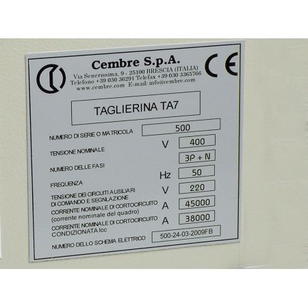 TABLICA MG-VRT-A 88971 57X82,5 WH CEMBRE 88971