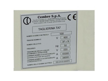 TABLICA MG-VRT-A CEMBRE 88903