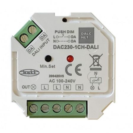 REGULATOR LED 230V 200W DALI PUSH/DALI DAC230-1CH-DALI