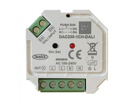 REGULATOR LED 230V 200W DALI PUSH/DALI DAC230-1CH-DALI