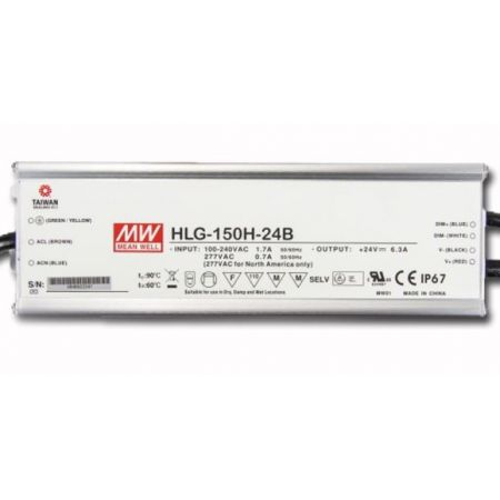 NAPAJALNIK HLG-150H-24B 150W 24V DC IP67 DIMM