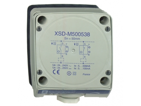 INDUKTIVNI SENZOR XSD 80X80X40 - PLASTIKA - SN 60 MM - 24 DO 240 V AC - PRIKLJ. XSDA600519