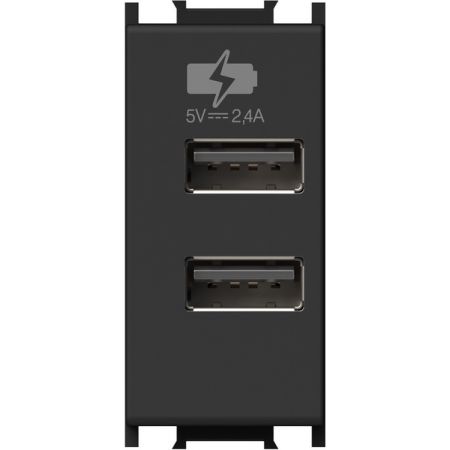 POLNILNIK MODUL 1M USB 5V 2.4A ČRN EM67SB-U PAKIRANJE UNIPACK